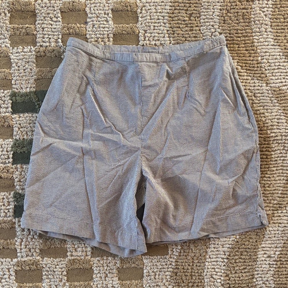 L.L. Bean women’s  Black and White checkered shorts